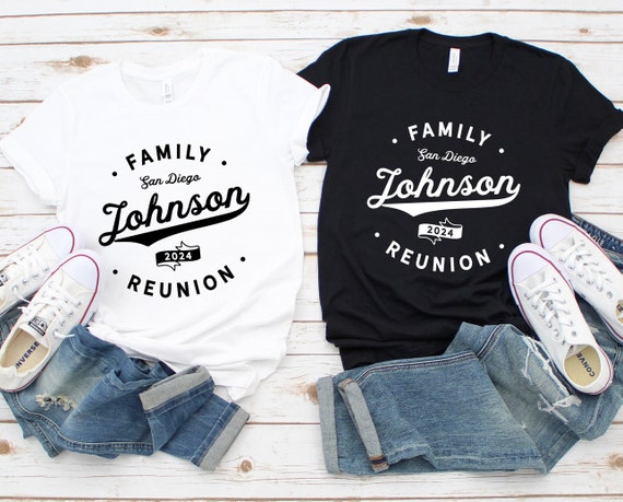 Custom Family Reunion Shirts / Personalized Last Name, Location & Year /  Family Party Adults Kids Toddler Sizes / Matching Family Group Tee 