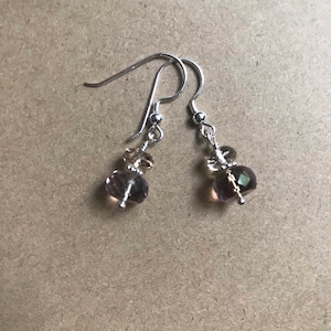 Ametrine Earrings/ Ametrine Rose Gold earrings