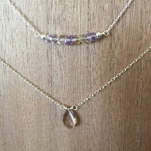 Ametrine Necklace/ ametrine jewelry/ gemstone necklace