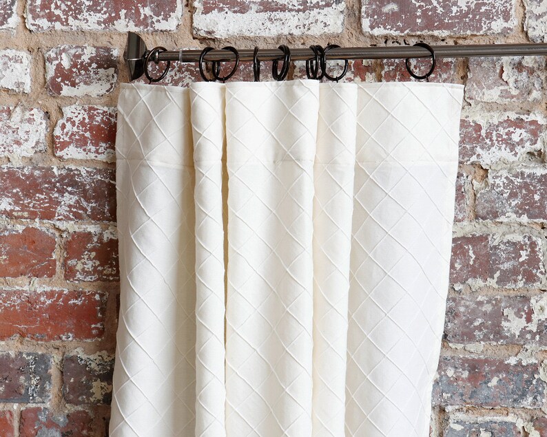 108 Inch French Pintuck Drapery Panels 4 More Lengths 120 Etsy