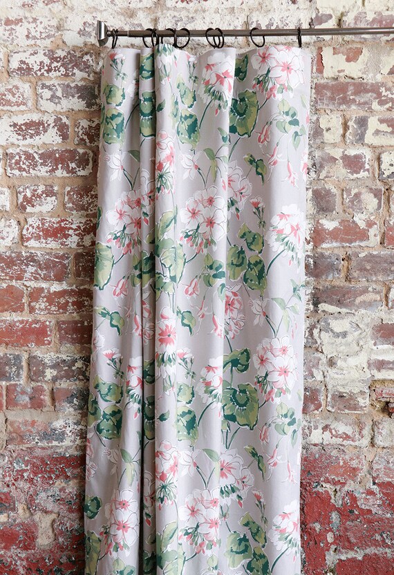 French Country Curtain Panels With Flowers Flower Drapes A014 Home