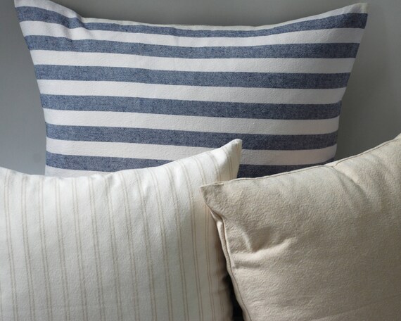 Marine Oatmeal Decorative Euro Pillow Shams 22x22 10 Etsy