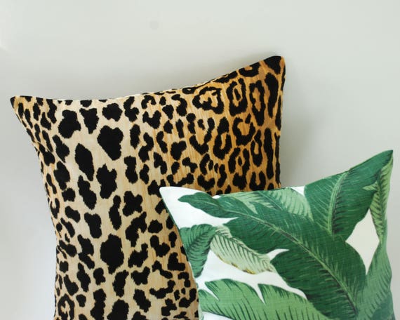 Cheetah Velvet Banana Leaves Tropical Throw Pillows Etsy Amazing Tropical Throw Pillow Covers Cheetah Velvet Banana Leaves Tropical Throw Pillows Etsy Amazing Tropical Throw Pillow Covers