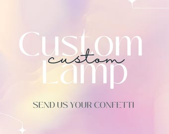 Send Us Your K-pop Concert Confetti, Custom Kpop Resin Desk Lamp and Night Light