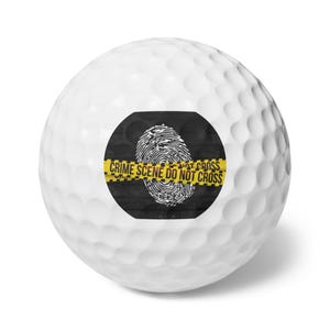 Crime Scene Themed Golf Balls, Dad Gift, Crime Scene Golf Balls, Father&#39;s Day Golf Balls, Funny Golf Balls, Unique Golf Balls Set