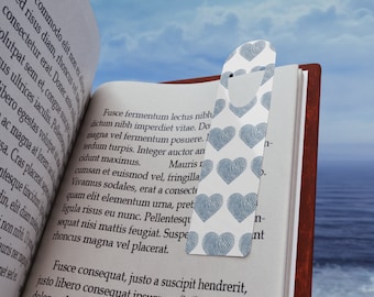 Blue Fingerprint Bookmark, Crime Scene Bookmark, Bookmark, True Crime, Crime Scene Technician, Crime Scene Investigator, Aluminum Bookmark