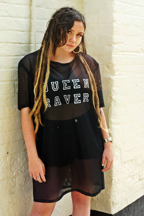 mesh t shirt dress festival