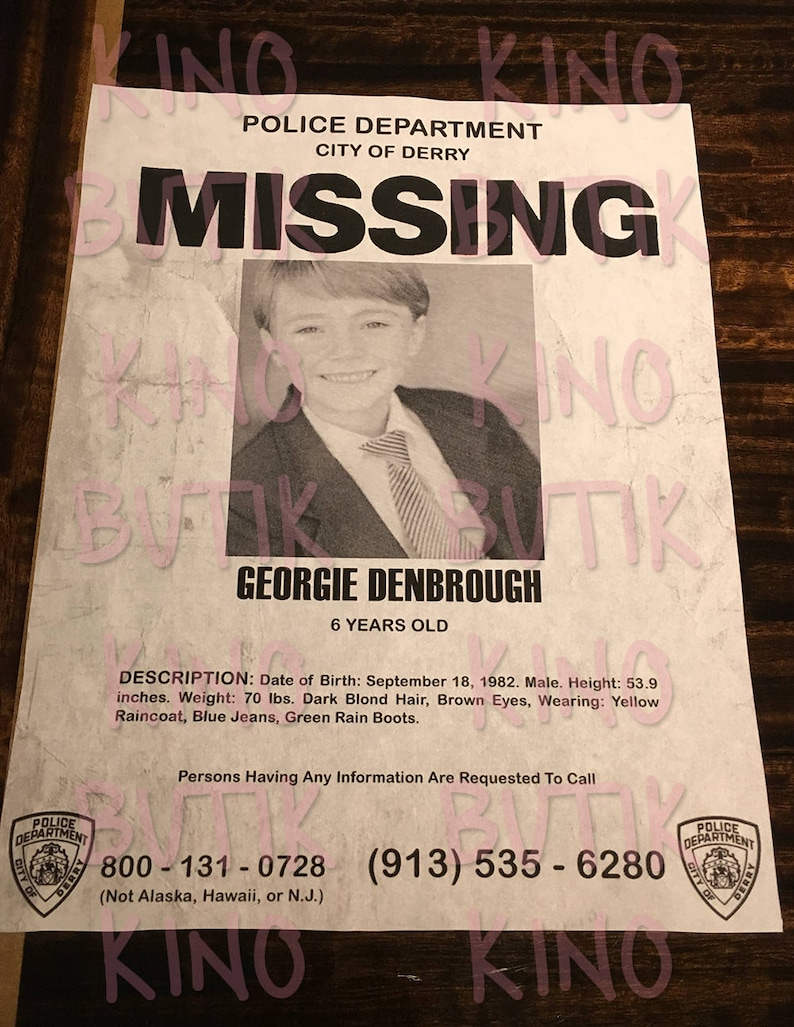 IT Movie Missing Poster - Etsy
