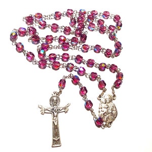 FEBRUARY Birthstone Rosary // St. Joseph Rosary // Holy Trinity Rosary // Amethyst Rosary