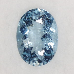 Aquamarine Oval Cut 2.65ct Natural Oval Cut Light Blue Beryl Gemstone March Birthstone