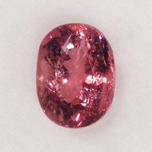 Tourmaline Gemstone 1.75ct Natural Rubellite Oval Cut Loose Stone Red Pink
