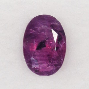 Purplish Red Sapphire Loose 1.78ct Natural Gemstone Oval Cut Kashmir