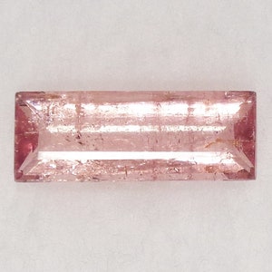 Pink Tourmaline Gemstone 1.53ct Baguette Cut Natural Loose Stone