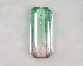 Bicolor Tourmaline Gemstone 1.88ct Natural Octagon Cut Multicolor Gemstone Faceted