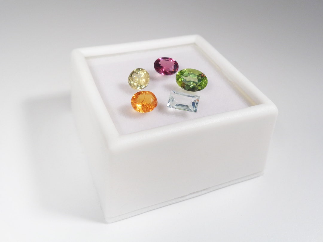 Assorted Natural Gemstone Set 3 Carats 5 Stones Lot Random Mix Surprise ...
