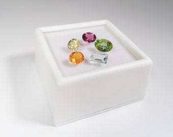 Assorted Natural Gemstone Set 3 Carats 5 Stones Lot Random Mix Surprise Gemstones Gift Idea