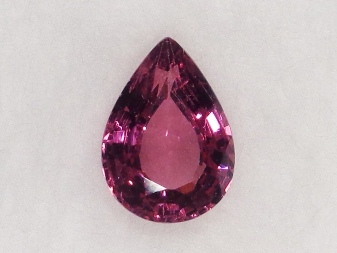 Red Pink Rhodolite Garnet 1.23ct Pear Cut Loose Stone Natural Faceted ...