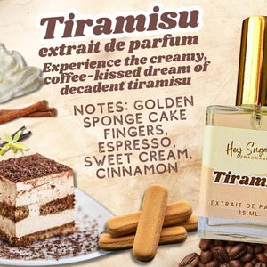 tiramisu perfume, tiramisu fragrance, coffee perfume, espresso perfume, gourmand perfume, dessert perfume, creamy perfume, milky perfume, cinnamon perfume, Gift for her, Italian dessert, bakery perfume, oerfume samples, mothers day gift, marshmallow