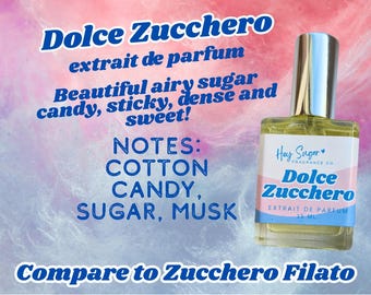 Dolce Zucchero Parfym - Sockervadd, Socker, Mysk - Zucchero Filato - Doft av sötsocker - Gourmand Parfym - Prisvärd parfym