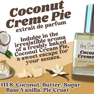 Perfumy Coconut Cream Pie - zapach gourmand, perfumy kokosowe, perfumy piekarnicze, owocowe gourmand, zapach letni, perfumy do włosów i ciała