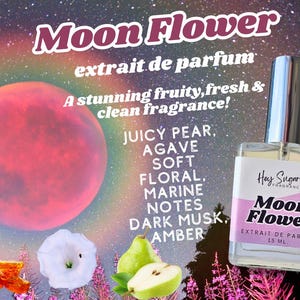 Moon Flower Perfume - Sweet & Sultry Floral Fruity Fragrance | Fresh Perfume, Gift for her,perfume samples, summer perfume, clean girl scent
