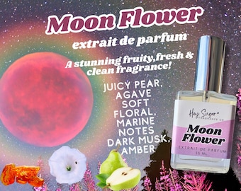 Moon Flower Perfume - Sweet & Sultry Floral Fruity Fragrance | Fresh Perfume, Gift for her,perfume samples, summer perfume, clean girl scent