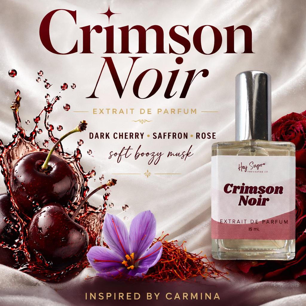 Perfume ポスター 1234567891011 Crimson Noir Perfume – Dark Cherry Saffron Rose – Carmina Inspired