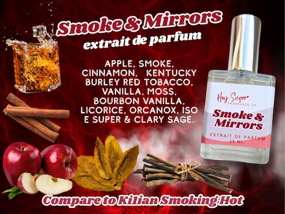 Smoke & Mirrors Perfume - Smoking Hot Fragrance Type - Boozy Cinnamon  Tobacco Apple - Elegant Fall Perfume, Gift for Her, Perfume Samples