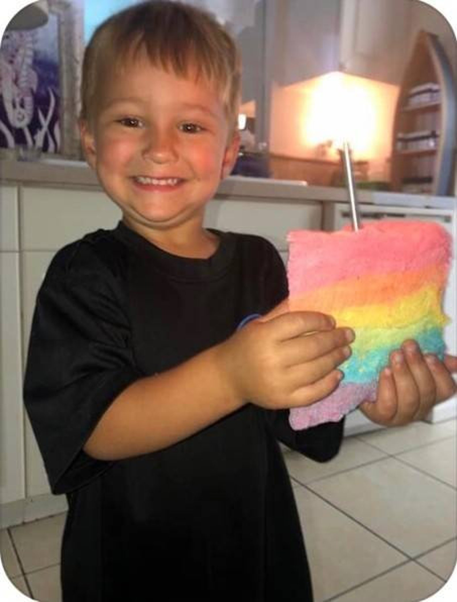 Rainbow Cotton Candy Cake, Cotton Candy Party Cake, Unicorn Theme Party