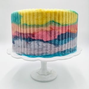 Custom Cotton Candy Layer Cake-choose your own flavors, unique birthday party cake, gluten and allergen free, special gift for girl, gifts image 10