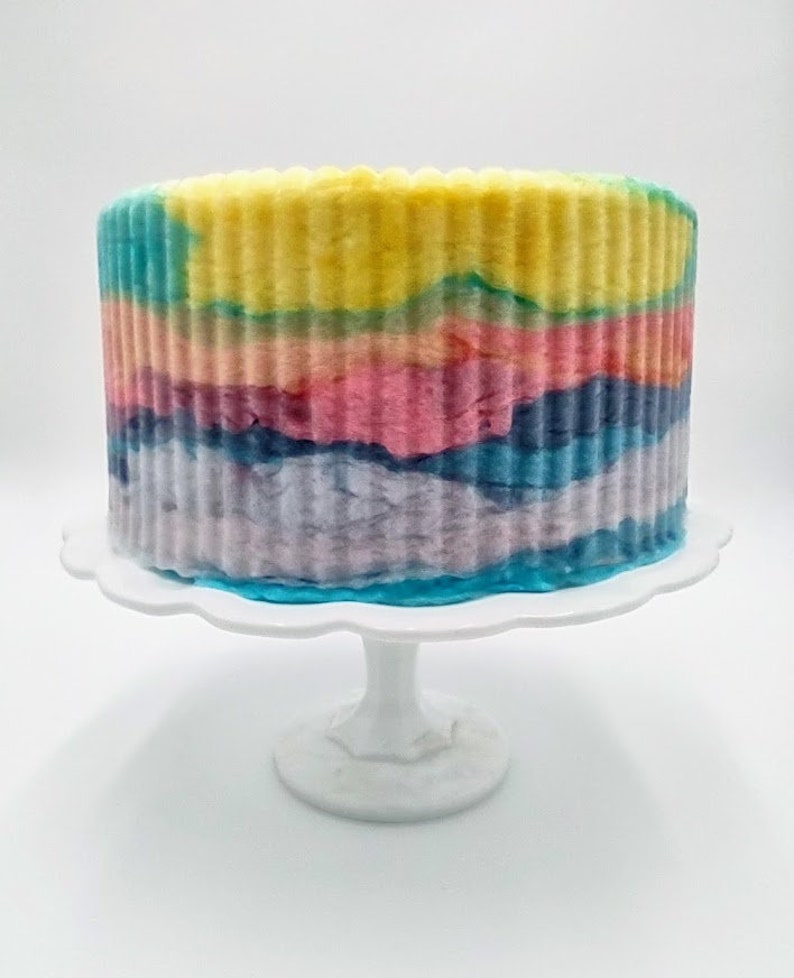 Custom Cotton Candy Layer Cake-choose your own flavors, unique birthday party cake, gluten and allergen free, special gift for girl, gifts image 10