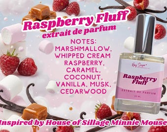 Raspberry Fluff Perfume - Smells like Minnie, gourmand perfume, raspberry fragrance, layering perfume, affordable perfume, gift for her
