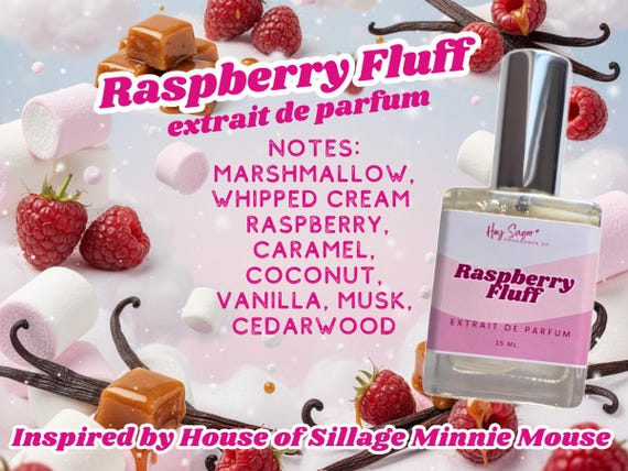 Raspberry Fluff Perfume - Smells like Minnie, gourmand perfume, raspberry fragrance, layering perfume, affordable perfume, gift for her