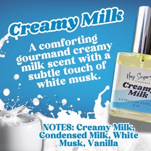 Creamy Milk Perfume | Sweet Vanilla Milk Scent | Gourmand Fragrance | 15ml Perfume | Travel Fragrance | gift for her | bakery scent
