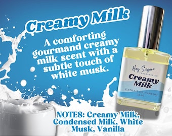 Creamy Milk Perfume | Sweet Gourmand Fragrance, Vanilla (15ml)