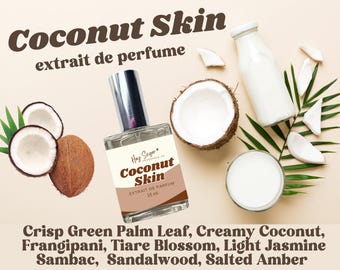 Coconut Skin perfume - fresh coconut gourmand, affordable perfume, layering perfume, gift for her