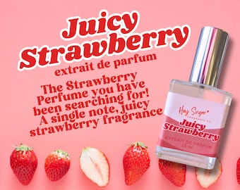Sweet Strawberry Perfume - fruity fresh gourmand fragrance, juicy fresh strawberry perfume, perfect for layering, Gift for her, body mist