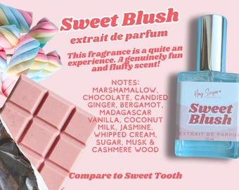 Sweet Blush Perfume - Sweet Tooth Lovers - Gourmand Perfume, Sweet Perfume, Dessert Fragrance, Gift under 20, Affordable Perfume, Body Oil
