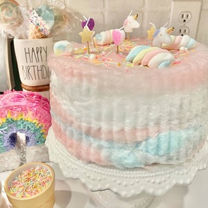 floof cake, cotton candy, cotton candy cake, floof cotton candy cake, tiktok cake, birthday cake, party cake, dessert, gluten free cake, peanut free cake, food allergy safe, cake, gourmet cotton candy, smash cake