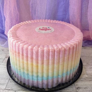 Rainbow Cotton Candy Cake, Cotton Candy Party Cake, Unicorn theme party, Sweet 16, Cloud Cake, Unique, food allergy friendly, gluten free