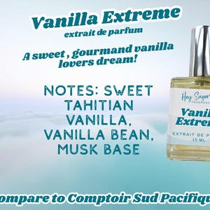 Sweet Gourmand Vanilla Perfume - Vanille Extreme - Affordable Fragrance - Vanilla Perfume for Layering - Sugary Vanilla - Tahitian Vanilla