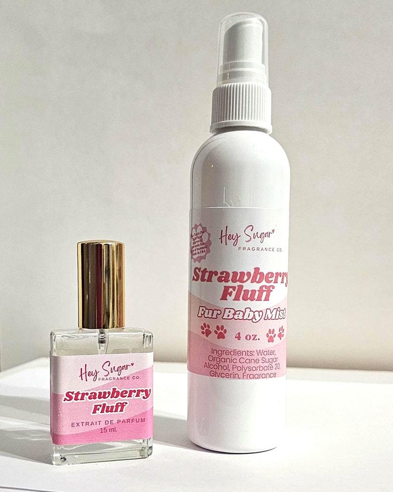 kayali yum bougie marshmallow, kayali perfume, dog perfume, marshmallow dog perfume, strawberry dog perfume, tum bougie dog perfume, dog collar, pet tag, dog grooming, dog coat care, dog deodorizer, dog brush, organic dog shampoo, vegan dog shampoo