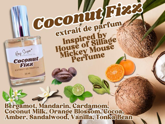 Coconut Fizz Perfume - Inspired by a Famous Mouse Perfume