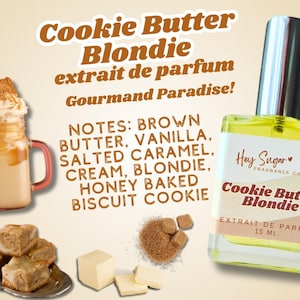 Cookie Butter Blondie - A buttery, bakery gourmand fragrance - dessert perfume, gift for her,