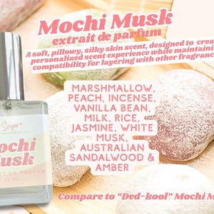 Mochi Milk, Dedcool Mochi Milk, Dedcool Dupe, Mochi Milk dupe, gourmand perfume, niche perfume, skin scent perfume, lactonic perfume, soft life perfume, clean girl perfume, rice perfume, mochi perfume, marshmallow perfume, soft perfume, vanilla perfume, unisex perfume, sugar me sweet, hey sugar fragrance co, indie perfume, niche perfume, organic perfume, light perfume, clean perfume, phthlate free perfume, milk perfume, milk fragrance, best etsy perfume, dirty milk perfume,