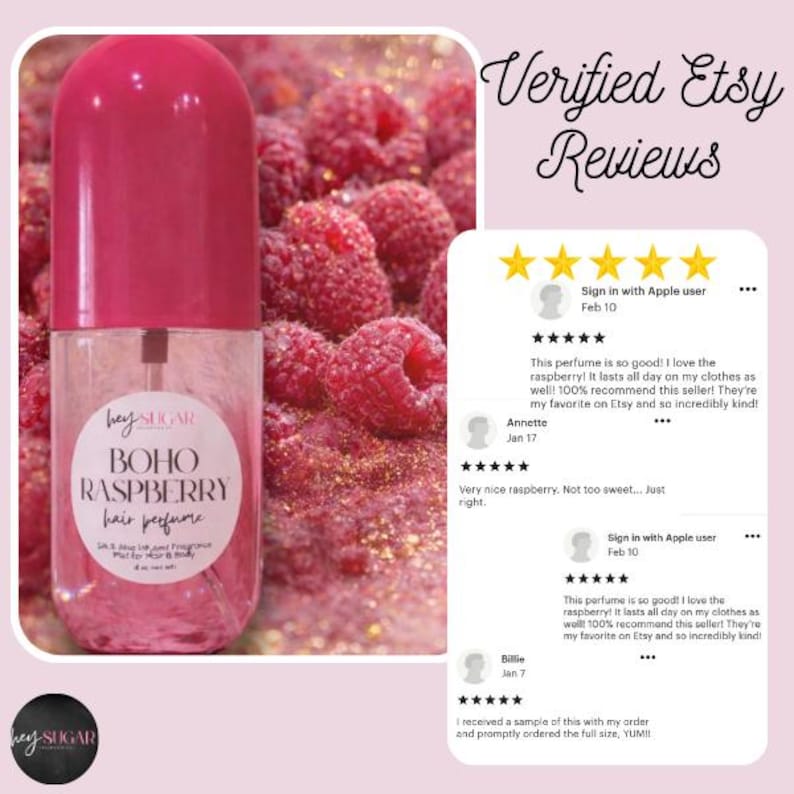 Boho Raspberry Hair Perfume - Clean & Fresh Elevated Raspberry – Fruity ...