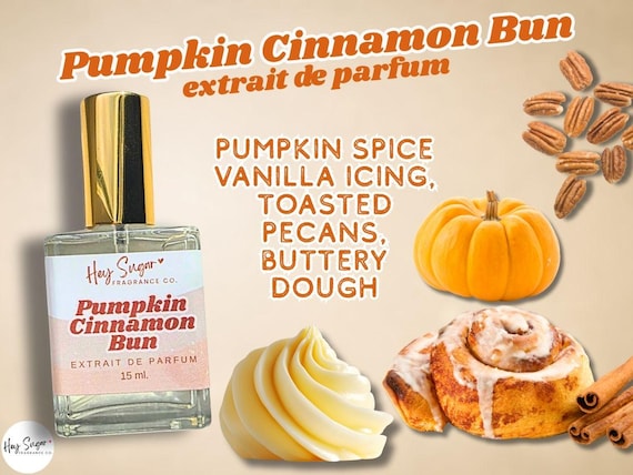 Pumpkin Cinnamon Bun Perfume Gourmand Fragrance, Gift for Her