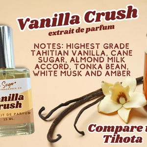 vanilla crush perfume, tihota dupe, layering perfume, sugar me sweet, andromedas moon tihota, vanilla gourmand perfume, sweet vanilla perfume, creamy vanilla fragrance, inspired by tihota, pure vanilla perfume, warm vanilla scent, cozy vanilla perfume, sugary vanilla perfume, marshmallow vanilla perfume, vanilla extract perfume, gourmand fragrance, long lasting vanilla perfume, niche perfume dupe, affordable luxury perfume, travel size perfume, 15ml perfume, soft vanilla scent