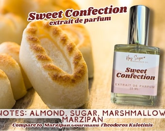 Sweet Confection- Marzipan Fragrance, Gpurmand Almond, Sugar, Marshmallow Fragrance- Layering Perfume - Affordable Perfume- Gift under 20