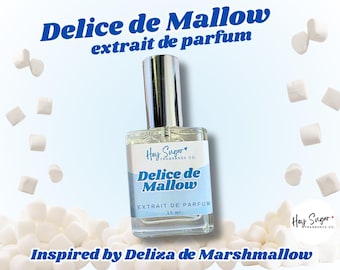 Perfume Delice de Marshmallow: una deliciosa y suave fragancia de malvavisco, un perfume inspirador, regalo para ella, muestras de perfumes.